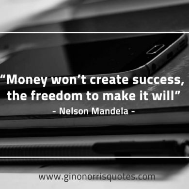 Money wont create success MandelaQuotes