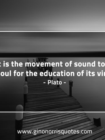 Music is the movement of sound PlatoQuotes