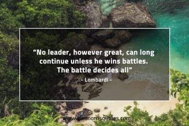 No leader however great LombardiQuotes