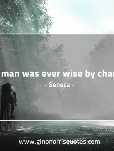 No man was ever wise by chance SenecaQuotes