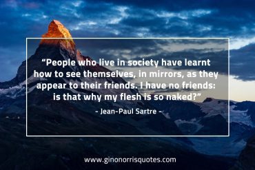 People who live in society SartreQuotes