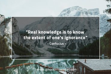 Real knowledge is to know ConfuciusQuotes