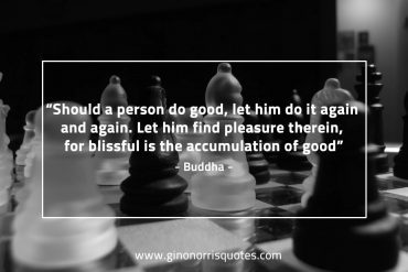 Should a person do good BuddhaQuotes