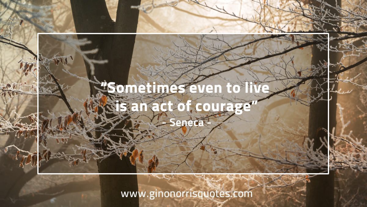 Sometimes even to live SenecaQuotes