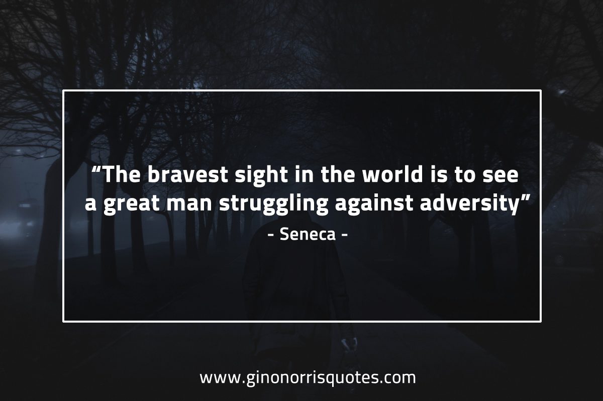 The bravest sight in the world SenecaQuotes