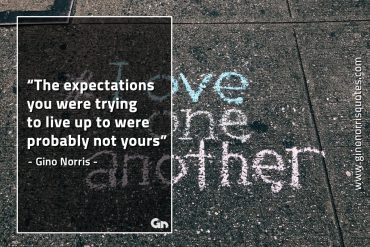 The expectations you were trying GinoNorrisQuotes