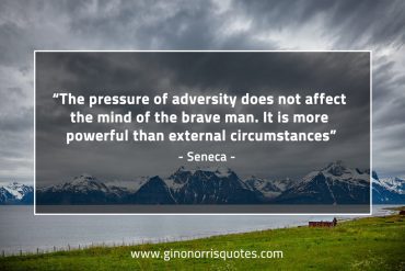 The pressure of adversity SenecaQuotes