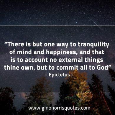 There is but one way to tranquility EpictetusQuotes