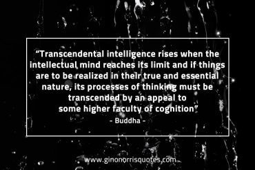 Transcendental intelligence rises BuddhaQuotes