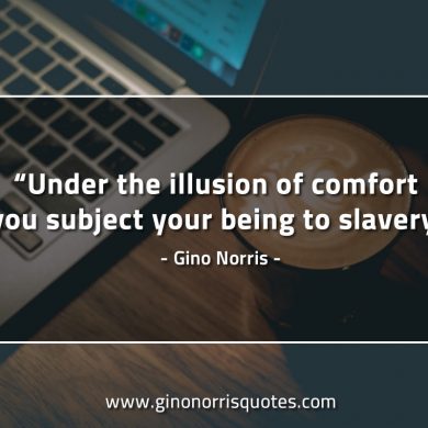 Under the illusion of comfort GinoNorrisQuotes