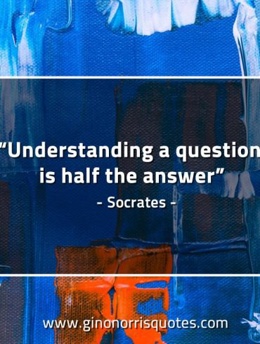 Understanding a question SocratesQuotes