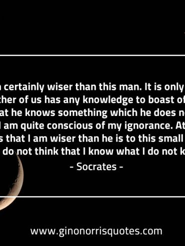 Well I am certainly wiser than this man SocratesQuotes