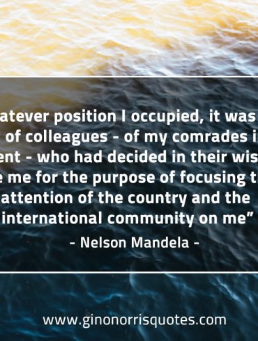 Whatever position I occupied MandelaQuotes