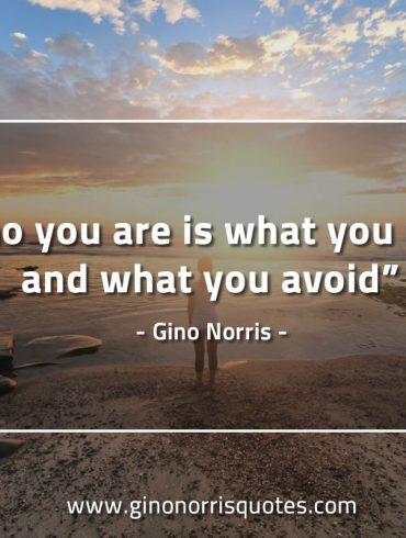 Who you are is what you seek GinoNorrisQuotes