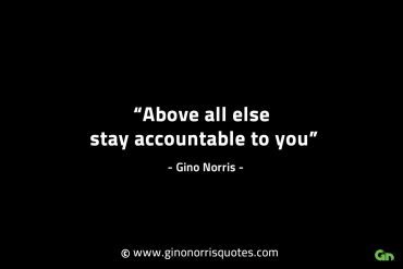 Above all else stay accountable to you GinoNorrisINTJQuotes