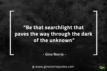 Be that searchlight that paves the way GinoNorrisQuotes