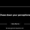 Chase down your perceptions GinoNorrisINTJQuotes