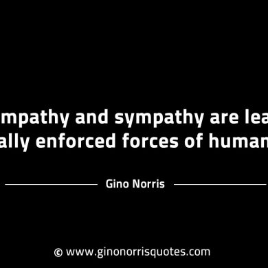 Empathy and sympathy are least legally enforced GinoNorrisINTJQuotes