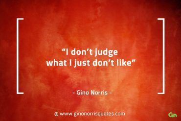 I dont judge what I just dont like GinoNorrisQuotes