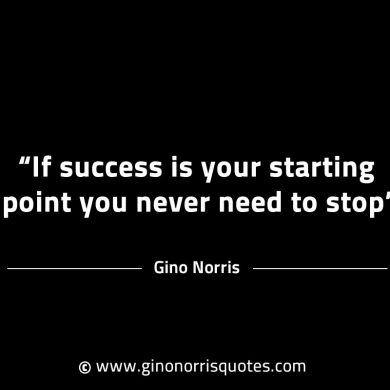 If success is your starting point GinoNorrisINTJQuotes