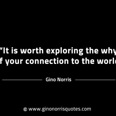 It is worth exploring the why GinoNorrisINTJQuotes