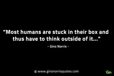 Most humans are stuck in their box GinoNorrisINTJQuotes