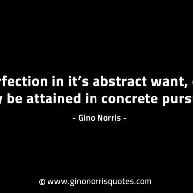 Perfection in its abstract want GinoNorrisINTJQuotes