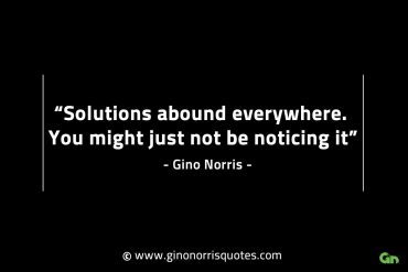 Solutions abound everywhere GinoNorrisINTJQuotes