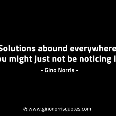 Solutions abound everywhere GinoNorrisINTJQuotes