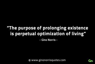 The purpose of prolonging existence GinoNorrisINTJQuotes