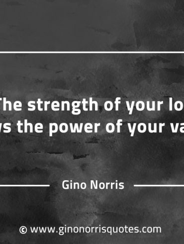 The strength of your loss GinoNorrisQuotes