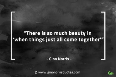 There is so much beauty GinoNorrisQuotes