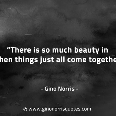 There is so much beauty GinoNorrisQuotes