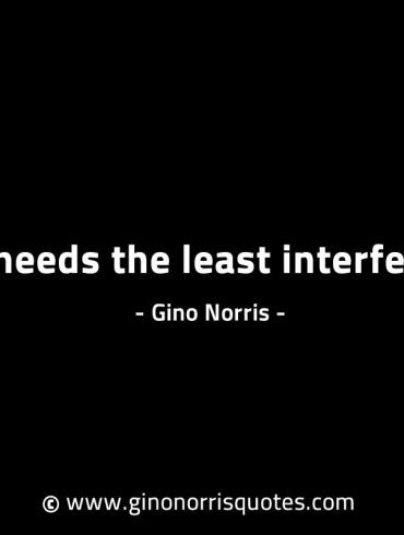 Time needs the least interference GinoNorrisINTJQuotes