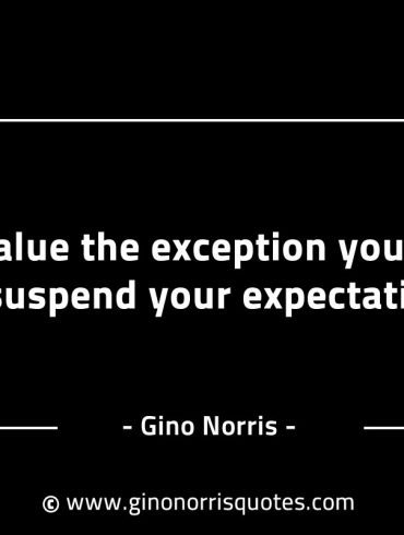 To value the exception you have to suspend GinoNorrisINTJQuotes