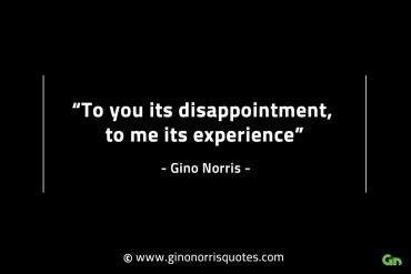 To you its disappointment GinoNorrisINTJQuotes