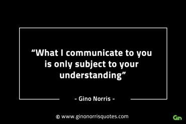 What I communicate to you GinoNorrisINTJQuotes