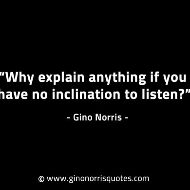 Why explain anything GinoNorrisINTJQuotes