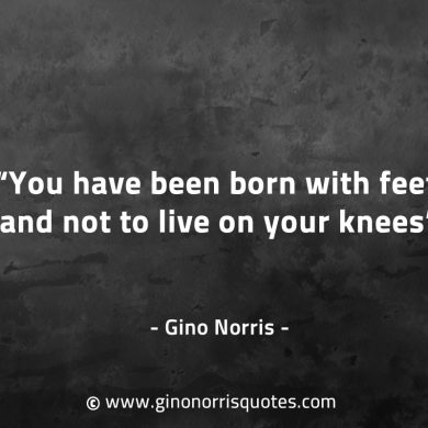 You have been born with feet GinoNorrisQuotes