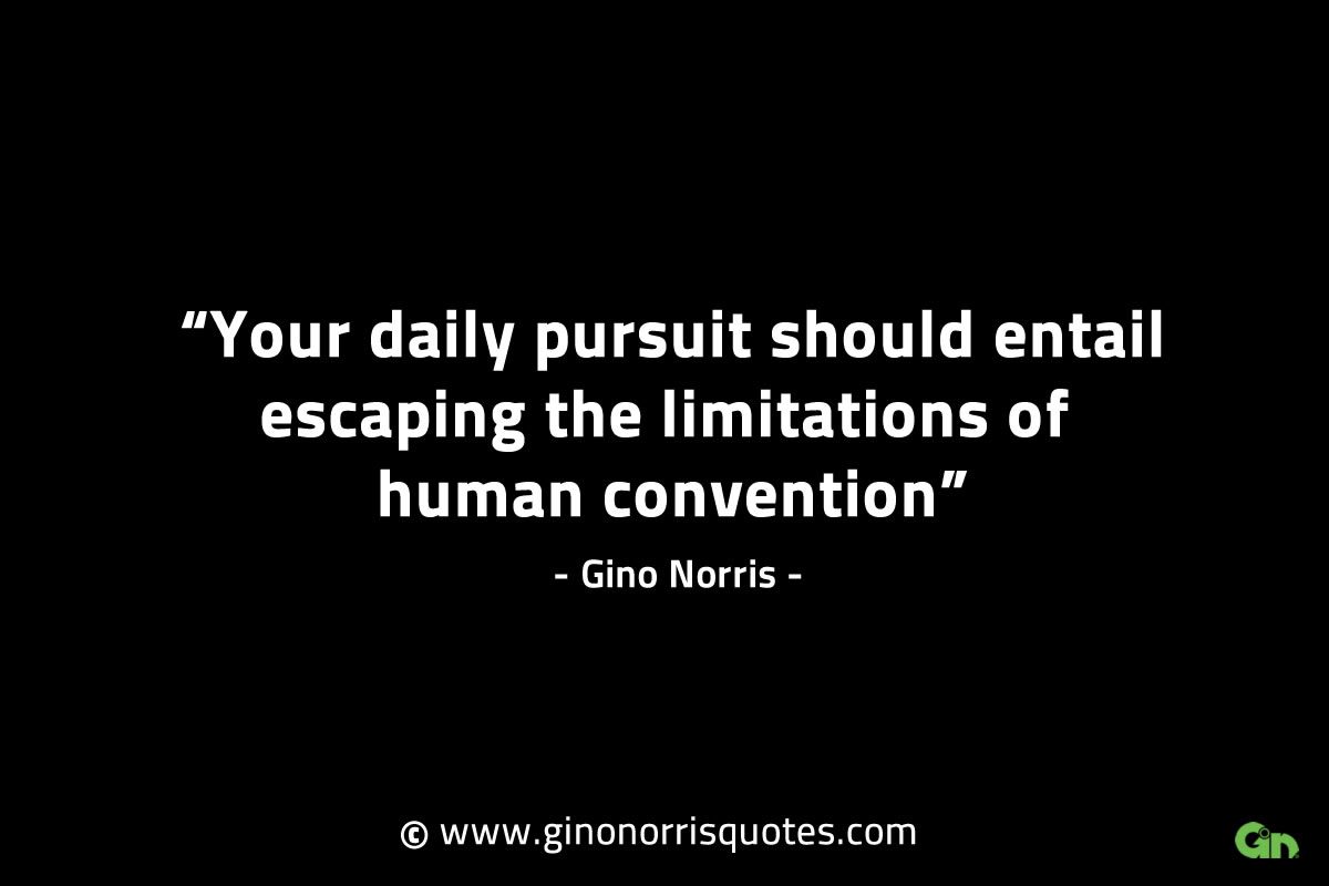 Your daily pursuit should entail GinoNorrisINTJQuotes