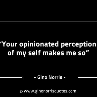 Your opinionated perception of my self GinoNorrisINTJQuotes