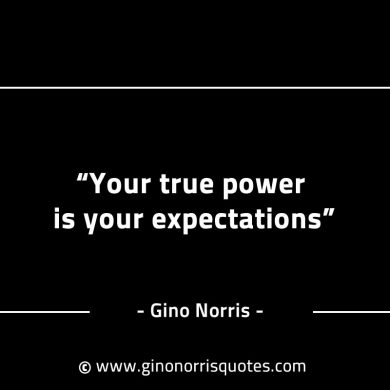 Your true power is your expectations GinoNorrisINTJQuotes