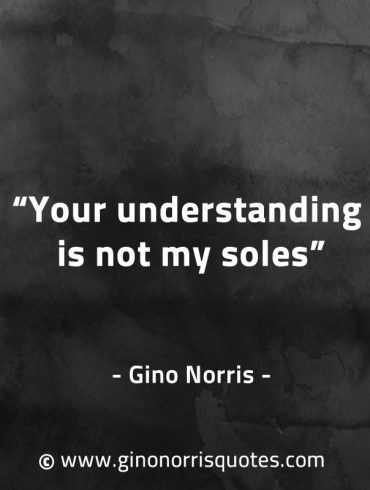 Your understanding is not my soles GinoNorrisQuotes