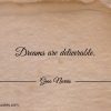 Dreams are deliverable ginonorrisquotes