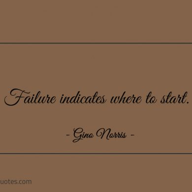 Failure indicates where to start ginonorrisquotes