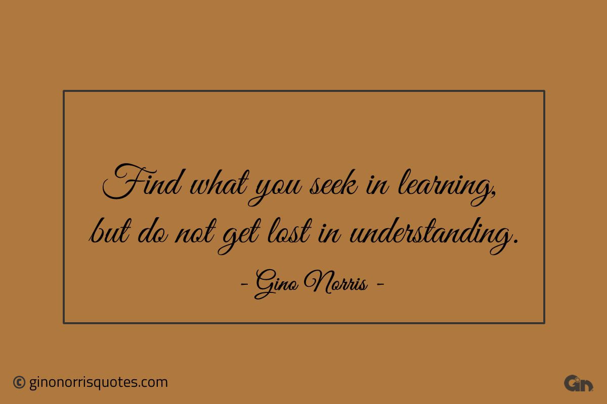 Find what you seek in learning ginonorrisquotes