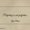 Perfecting is not perfection ginonorrisquotes
