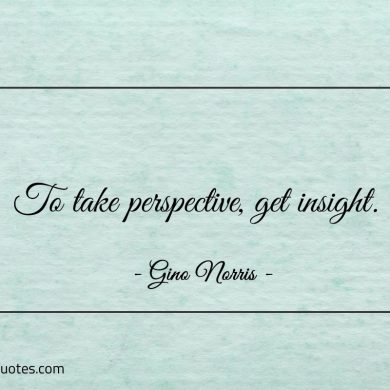 To take perspective get insight ginonorrisquotes