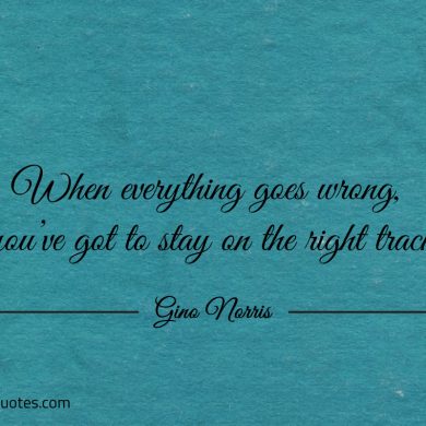 When everything goes wrong ginonorrisquotes