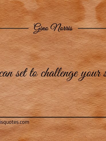 You can set to challenge your success ginonorrisquotes